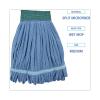 Boardwalk Microfiber Looped-End Wet Mop Heads, Medium, Blue, 12/Carton, 12/Carton(Blue)