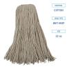 Boardwalk Mop Head, Economical Lie-Flat Head, Cotton Fiber, 32oz, White, 12/Carton