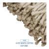 Boardwalk Mop Head, Premium Saddleback Head, Cotton Fiber, 24 oz, White, 12/Carton