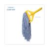Boardwalk Mop Head, Standard Head, Cotton/Synthetic Fiber, Cut-End, 24, Blue, 12/Carton