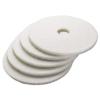 Boardwalk Polishing Floor Pads, 20″ Diameter, White, 5/Carton