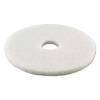 Boardwalk Polishing Floor Pads, 20″ Diameter, White, 5/Carton