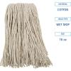 Boardwalk Premium Cut-End Wet Mop Heads, Cotton, 16oz, White, 12/Carton