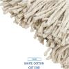 Boardwalk Premium Cut-End Wet Mop Heads, Cotton, 16oz, White, 12/Carton