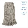 Boardwalk Premium Cut-End Wet Mop Heads, Cotton, 20oz, White, 12/Carton