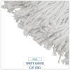 Boardwalk Premium Cut-End Wet Mop Heads, Rayon, 16oz, White, 12/Carton