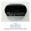 Boardwalk R4070BKBW 20.25 in. x 6 in. x 12.25 in. Jumbo Twin Toilet Tissue Dispenser – Black