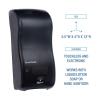Boardwalk SH900SBBW 5.5 in. x 4 in. x 12 in. 900 mL Bulk Fill Soap Dispenser – Black