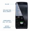 Boardwalk SH900SBBW 5.5 in. x 4 in. x 12 in. 900 mL Bulk Fill Soap Dispenser – Black