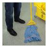 Boardwalk Super Loop Wet Mop Head, Cotton/Synthetic Fiber, 1″ Headband, Large Size, Blue, 12/Carton