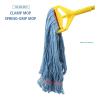 Boardwalk Super Loop Wet Mop Head, Cotton/Synthetic Fiber, 1″ Headband, Large Size, Blue, 12/Carton