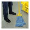 Boardwalk Super Loop Wet Mop Head, Cotton/Synthetic Fiber, 1″ Headband, Medium Size, Blue, 12/Carton