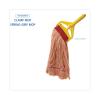 Boardwalk Super Loop Wet Mop Head, Cotton/Synthetic Fiber, 5″ Headband, Large Size, Orange, 12/Carton