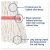 Boardwalk Super Loop Wet Mop Head, Cotton/Synthetic Fiber, 5″ Headband, Large Size, White, 12/Carton