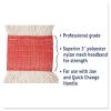 Boardwalk Super Loop Wet Mop Head, Cotton/Synthetic Fiber, 5″ Headband, Large Size, White, 12/Carton
