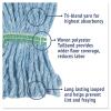 Boardwalk Super Loop Wet Mop Head, Cotton/Synthetic Fiber, 5″ Headband, Medium Size, Blue, 12/Carton