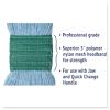 Boardwalk Super Loop Wet Mop Head, Cotton/Synthetic Fiber, 5″ Headband, Medium Size, Blue, 12/Carton