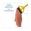 Boardwalk Super Loop Wet Mop Head, Cotton/Synthetic Fiber, 5″ Headband, Medium Size, Orange, 12/Carton