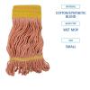 Boardwalk Super Loop Wet Mop Head, Cotton/Synthetic Fiber, 5″ Headband, Small Size, Orange, 12/Carton