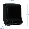 Boardwalk T1770BKBW 11.75 in. x 6.25 in. x 18 in. Ultrafold Multifold/C-Fold Towel Dispenser – Black Pearl
