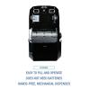 Boardwalk T7470BKBW 13.25 in. x 10.25 in. x 16.25 in. Hands Free Mechanical Towel Dispenser – Black