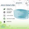 Fresh Products FRS EBC72 CBLBX Eco-Fresh Bowl Clip, Cotton Blossom, Blue (Pack of 12)(Light Blue)