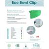 Fresh Products FRS EBC72 CBLBX Eco-Fresh Bowl Clip, Cotton Blossom, Blue (Pack of 12)(Multi)