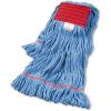Boardwalk 503BLEA Su/ Loop Wet Mop Head, Cotton/Synthetic, Large Size, Blue(Blue)