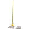 Boardwalk 5324C Cut-End Mop Kits #24 Natural 60-Inch Metal/Plastic Handle Yellow