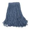 Boardwalk BWK2020B #20 Cut-End Standard Head Cotton/Synthetic Fiber Mop Head – Blue (12/Carton)