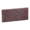 Boardwalk BWK403 4 in. x 10 in. Heavy-Duty Pads – Brown (20/Carton)