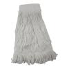Boardwalk BWK524R 24 oz. Pro Loop Web/Tailband Premium Saddleback Rayon Mop Head – White (12/Carton)