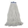 Boardwalk BWK824R 24 oz. Lie-Flat Rayon Fiber Mop Head – White (12/Carton)