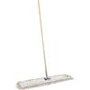 Boardwalk BWKM365C 36 in. x 5 in. Cotton Head 60 in. Wood Handle Cotton Dry Mopping Kit – Natural (1-Kit)