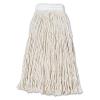 Boardwalk Cut-End Wet Mop Head, Cotton, #16, White, 12/Carton
