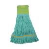 Boardwalk Ecomop Looped-End Mop Head, Recycled Fibers, Medium Size, Green, 12/Carton