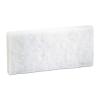 Boardwalk Light Duty Scour Pad, 4.63 x 10, White, 20/Carton