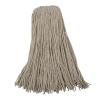 Boardwalk Mop Head, Economical Lie-Flat Head, Cotton Fiber, 32oz, White, 12/Carton