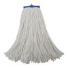Boardwalk Mop Head, Economical Lie-Flat Head, Rayon Fiber, 20oz, White, 12/Carton