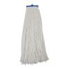 Boardwalk Mop Head, Economical Lie-Flat Head, Rayon Fiber, 32-Oz., White, 12/Carton