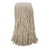 Boardwalk Mop Head, Premium Saddleback Head, Cotton Fiber, 24 oz, White, 12/Carton