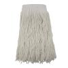 Boardwalk Mop Head, Premium Saddleback Head, Rayon Fiber, 24-Oz., White, 12/Carton