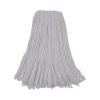 Boardwalk Mop Head, Premium Standard Head, Rayon Fiber, 32oz, White, 12/Carton