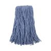 Boardwalk Mop Head, Standard Head, Cotton/Synthetic Fiber, Cut-End, 24, Blue, 12/Carton