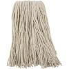 Boardwalk Premium Cut-End Wet Mop Heads, Cotton, 16oz, White, 12/Carton