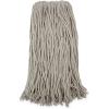 Boardwalk Premium Cut-End Wet Mop Heads, Cotton, 20oz, White, 12/Carton