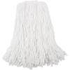 Boardwalk Premium Cut-End Wet Mop Heads, Rayon, 16oz, White, 12/Carton