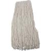 Boardwalk Premium Cut-End Wet Mop Heads, Rayon, 24oz, White, 12/Carton