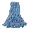Boardwalk Super Loop Wet Mop Head, Cotton/Synthetic Fiber, 1″ Headband, Large Size, Blue, 12/Carton