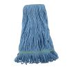 Boardwalk Super Loop Wet Mop Head, Cotton/Synthetic Fiber, 1″ Headband, Medium Size, Blue, 12/Carton